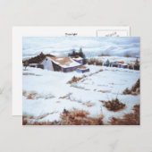 "Winter Boerderijen" Briefkaart Landwegen (Voorkant / Achterkant)