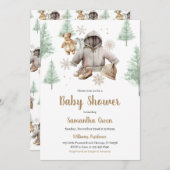 Winter Boho Babykleding Baby shower Kaart (Voorkant / Achterkant)