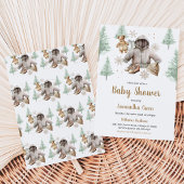 Winter Boho Babykleren Baby Shower Kaart