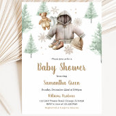 Winter Boho Babykleren Baby Shower Kaart