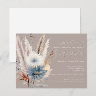 Winter Boho Floral   Beige repetitiediner Kaart