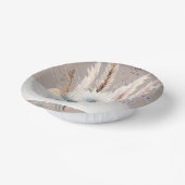 Winter Boho Floral Wedding | Beige Papieren Kommen (Gebogen)