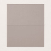 Winter Boho Floral Wedding | Beige Place Card Kaart (Binnenkant ongevouwen)