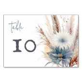 Winter Boho Floral Wedding | Wit Kaart (Voorkant)