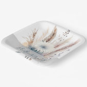 Winter Boho Floral Wedding | Wit Papieren Bordje (Gebogen)