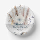 Winter Boho Floral Wedding | Wit Papieren Kommen (Voorkant)