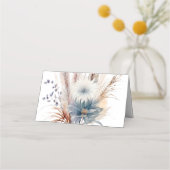 Winter Boho Floral Wedding | Wit Plaatskaartje (Achterkant)