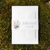 Winter Boho Floral Wedding | Wit Uitnodigingen Wikkel