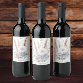 Winter Boho Floral Wedding | Wit Wijn Etiket