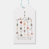 Winter Boho Kerstmis Magic Kerstmis Cadeaulabel (Voorkant)