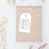 Winter Boho Kerstmis Magic Kerstmis Cadeaulabel