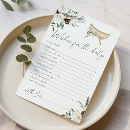 Winter boho kwekerij baby shower wensen voor baby