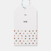 Winter Boho Noel Stippen Kerst Cadeaulabel (Achterkant)