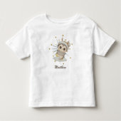 Winter Boho Penguin met sterren en naam Kinder Shirts (Voorkant)
