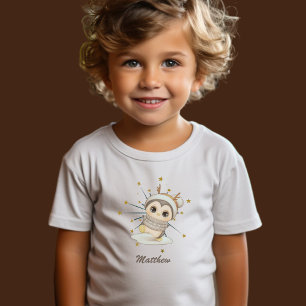 Winter Boho Penguin met sterren en naam Kinder Shirts