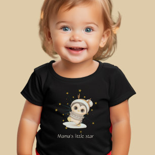 Winter Boho Penguin met sterren en sms-peuter T- Kinder Shirts