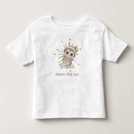 Winter Boho Penguin met sterren en tekst Kinder Shirts (Voorkant)