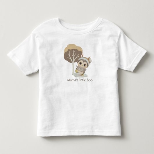 Winter Boho Penguin met text Toddler T-shirt (Voorkant)