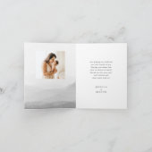 Winter Boho Woodland Baby shower bedankje Aankondiging (Binnen)