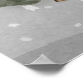 Winter Boho Woodland Baby Shower Foam Board Sign Poster (Hoek)