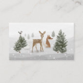 Winter Boho Woodland boeken voor Enclosure Kaart (Achterkant)