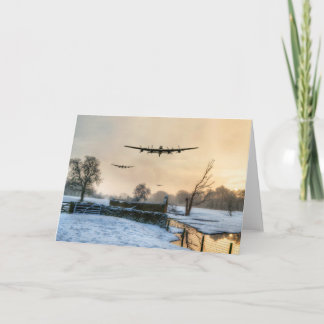 Winter Bombers Feestdagen Kaart