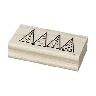 Winter Bomen Hout Art Stamp Rubberstempel