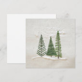 Winter Bomen Wenskaart Feestdagenkaart (Voorkant / Achterkant)