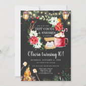 Winter Bonfire Birthday | Hete chocolade en S-more (Voorkant)