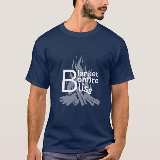 Winter Bonfire ontwerp T-shirt (Voorkant)