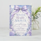 Winter Boog Babyshower Kaart (Staand voorkant)