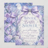 Winter Boog Babyshower Kaart (Voorkant / Achterkant)