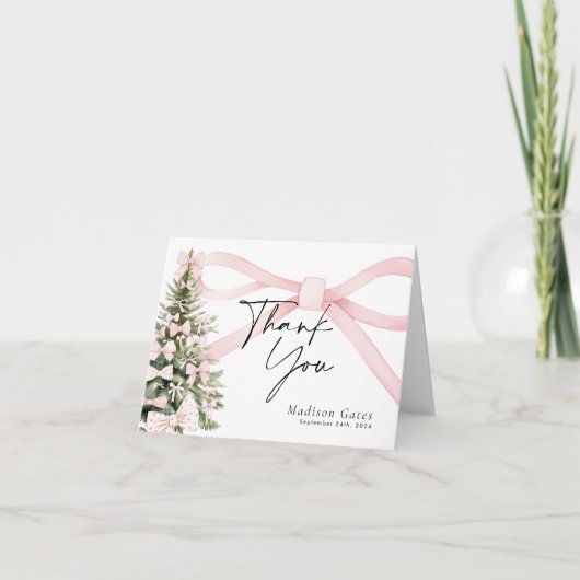 Winter Boog Bedankkaart (Voorkant)