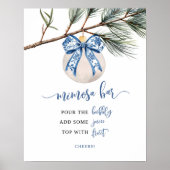 Winter Boog Chinoiserie Mimosa Bar Poster (Voorkant)