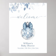 Winter Boog Sneeuwvlok Ornament Baby Shower Welkom
