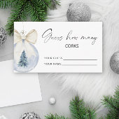 Winter Boogbal Raad hoeveel KURKEN bruidsspel Informatiekaartje