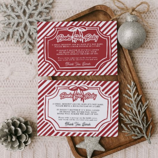 Winter Books for Baby Card Insert Informatiekaartje