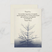 Winter Boom Hartelijk dank Bedankkaart (Voorkant / Achterkant)