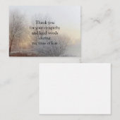 Winter Boom Hartelijk dank Notitiekaartje (Voorkant / Achterkant)
