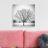 Winter Boom Opgespannen Canvasprint Canvas Afdruk (Insitu (Woonkamer))