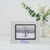 Winter Born Briefkaart (Staand voorkant)
