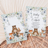 Winter Bos Baby Borrel Kaart