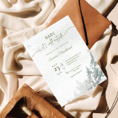 Winter Bos Baby het is koud buiten babyshower Kaart