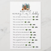 Winter Bos Baby Shower Raad Wie Spel (Voorkant)