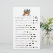 Winter Bos Baby Shower Raad Wie Spel (Staand voorkant)