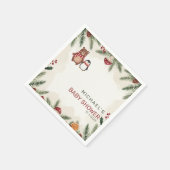 Winter Bos Baby Shower Servetten (Hoek)
