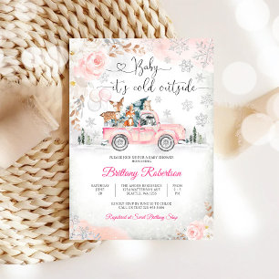 Winter Bos Baby Shower Uitnodiging