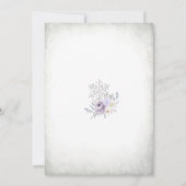 Winter Bos Baby Shower Uitnodiging (Achterkant)