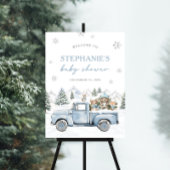 Winter Bos Baby Shower Welkom Bord Poster