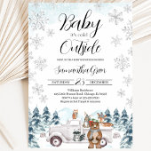 Winter Bos Babyborrel Kaart